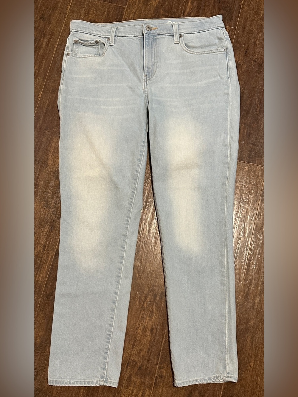 Gap 1969 Straight Leg Light Wash Denim Blue Jeans Women’s 10
